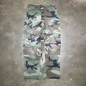 Vintage 80s US Army Camo Grunge Cargo Pants 28x30